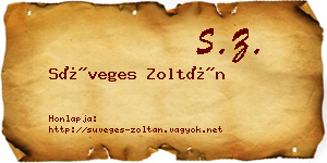 Süveges Zoltán névjegykártya